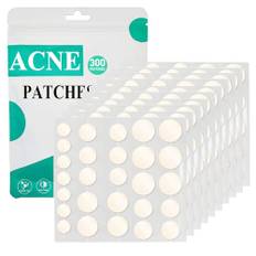 Zemolo 300 stycken Pimple Patches Hydrokolloid Acne Patch, Osynlig Hydrokolloid Lapp För Akne Fläckfläckar, dag och natt 2-i-1 (300pcs)