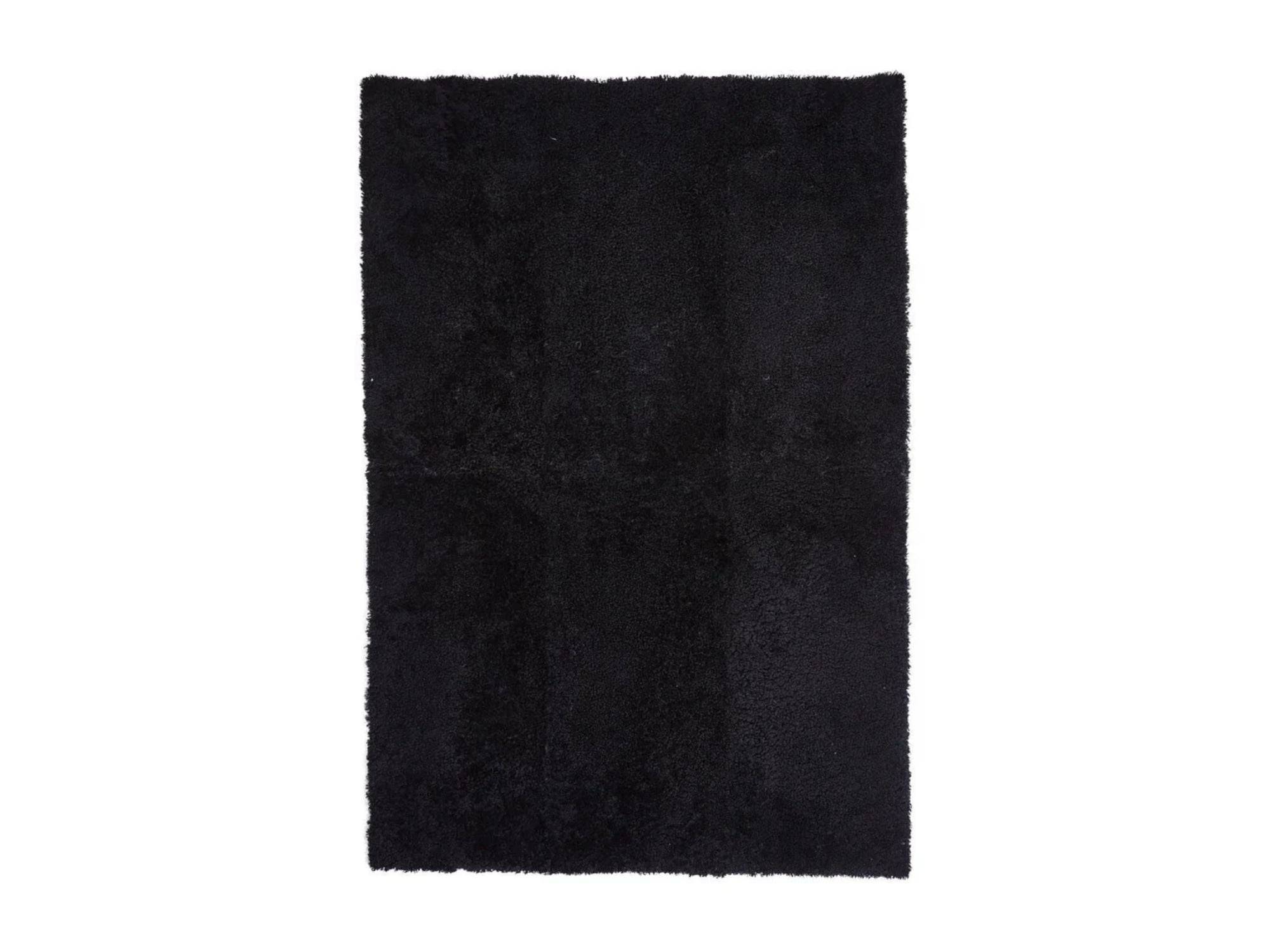 Natures Collection - Korthåret lammeskindstæppe - New Zealand - B120 x L180 cm / Black