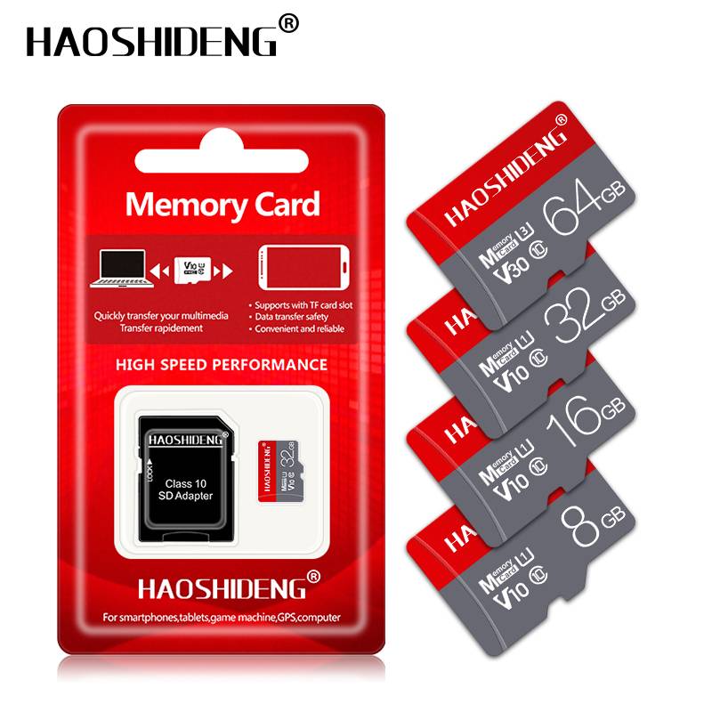 Ultra minneskort micro sd kort 8gb/16gb/32gb/64gb/128gb micro sd carte memoire 32gb klass 10 mini tf kort gratis sd adapter