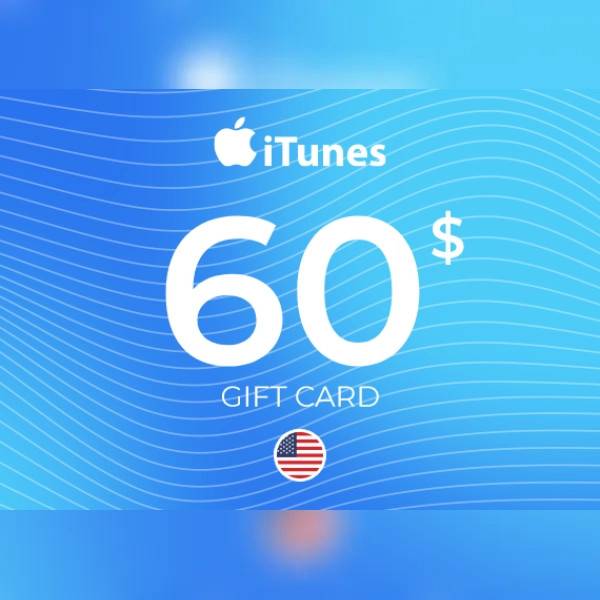 Apple iTunes Gift Card 60 USD Key - UNITED STATES