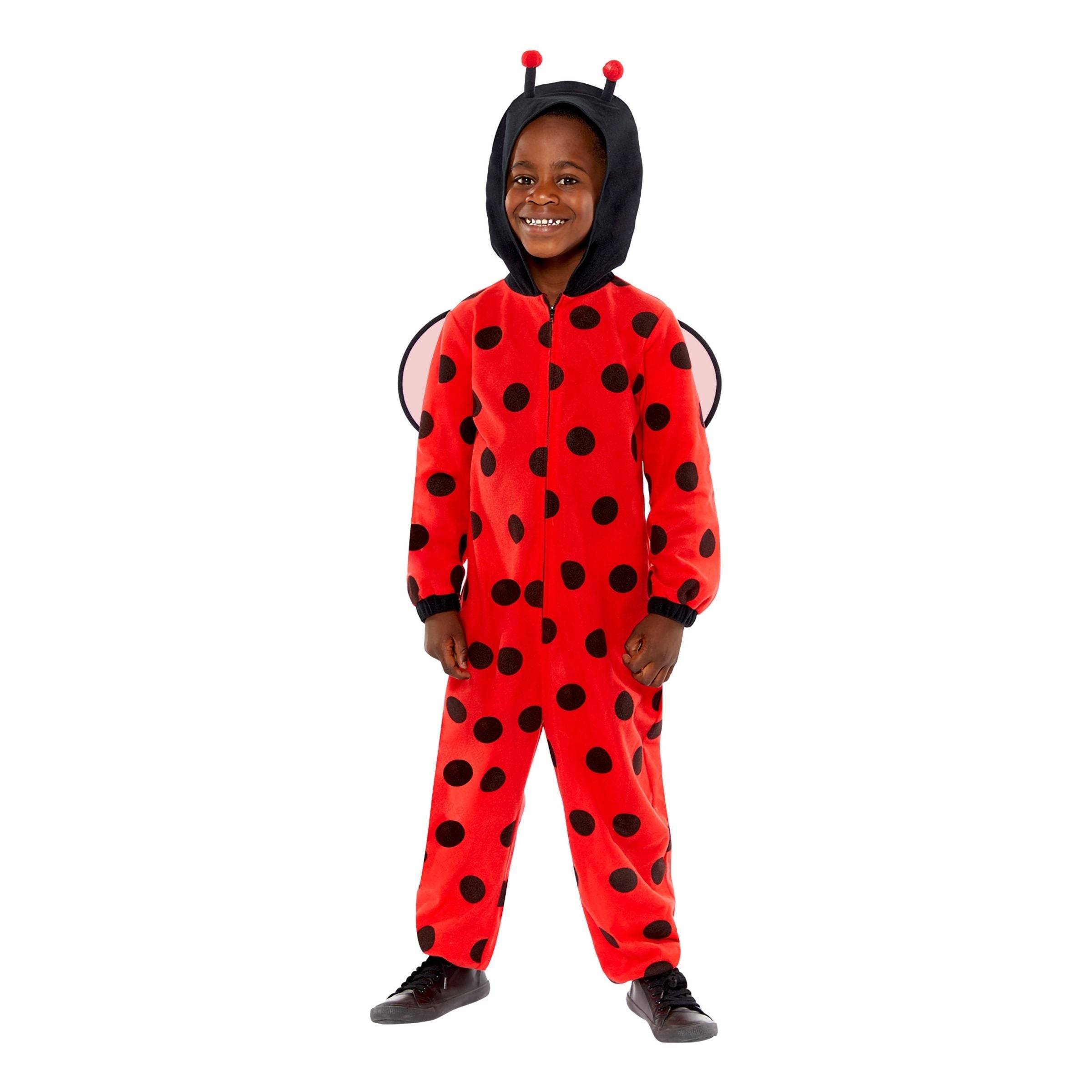 Mariehøne Onesie Børnekostume - X-Small
