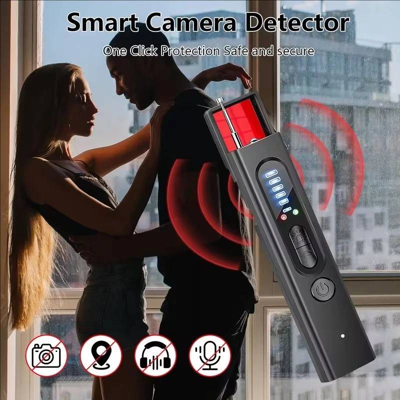 Hidden Camera Detector Anti-Spy Car GPS Tracker Listening Device Bug RF Wireless All Signal Scanner Gadget Security Protection