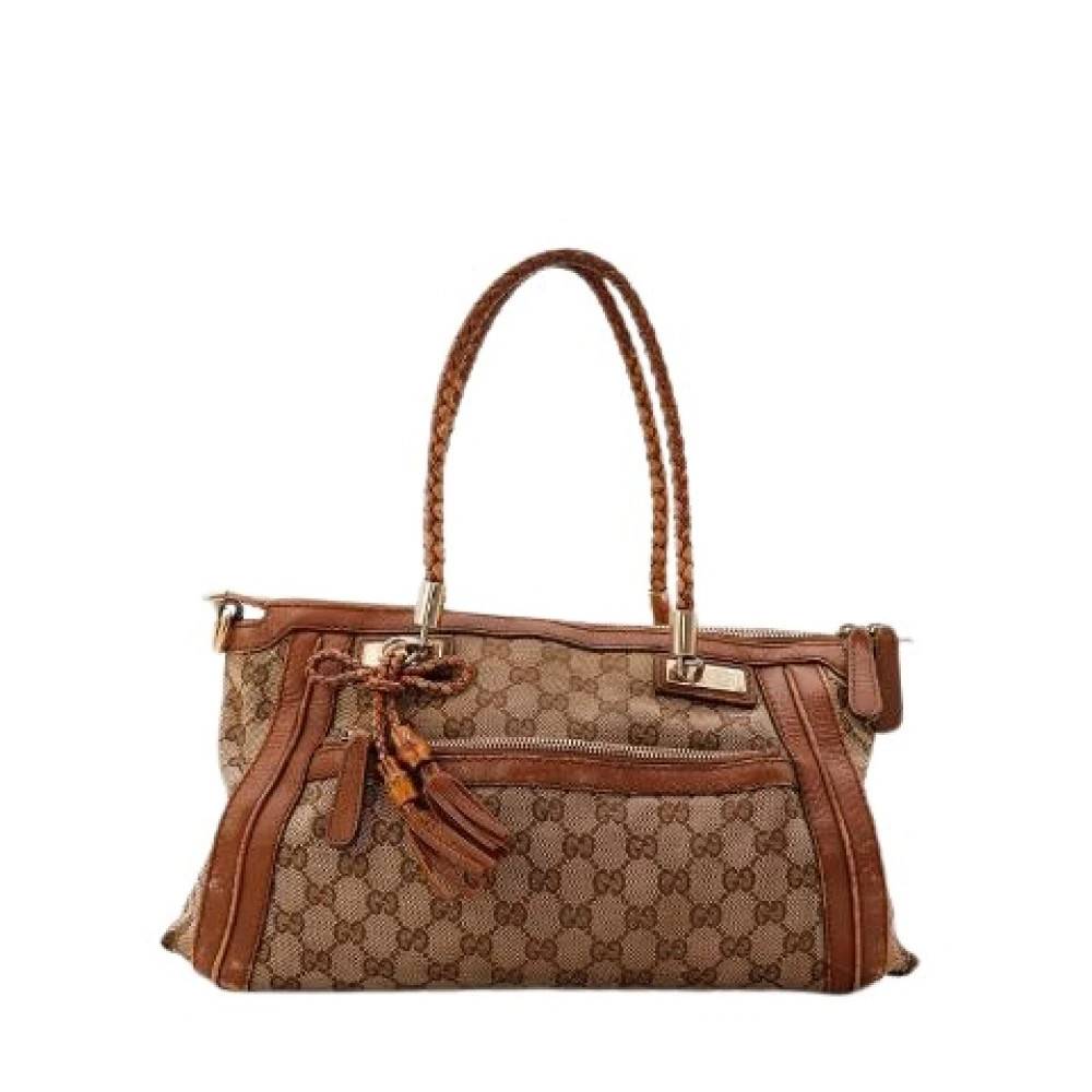 Gucci Vintage Pre-owned Tote Bella - Vintage - Dame - Brun - ONE SIZE - Tyl