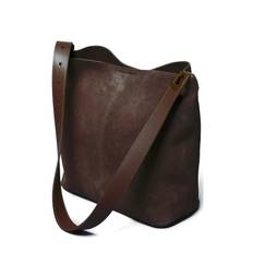 CEANNIS Suede Tote Bag |Brun |26X12X27 cm