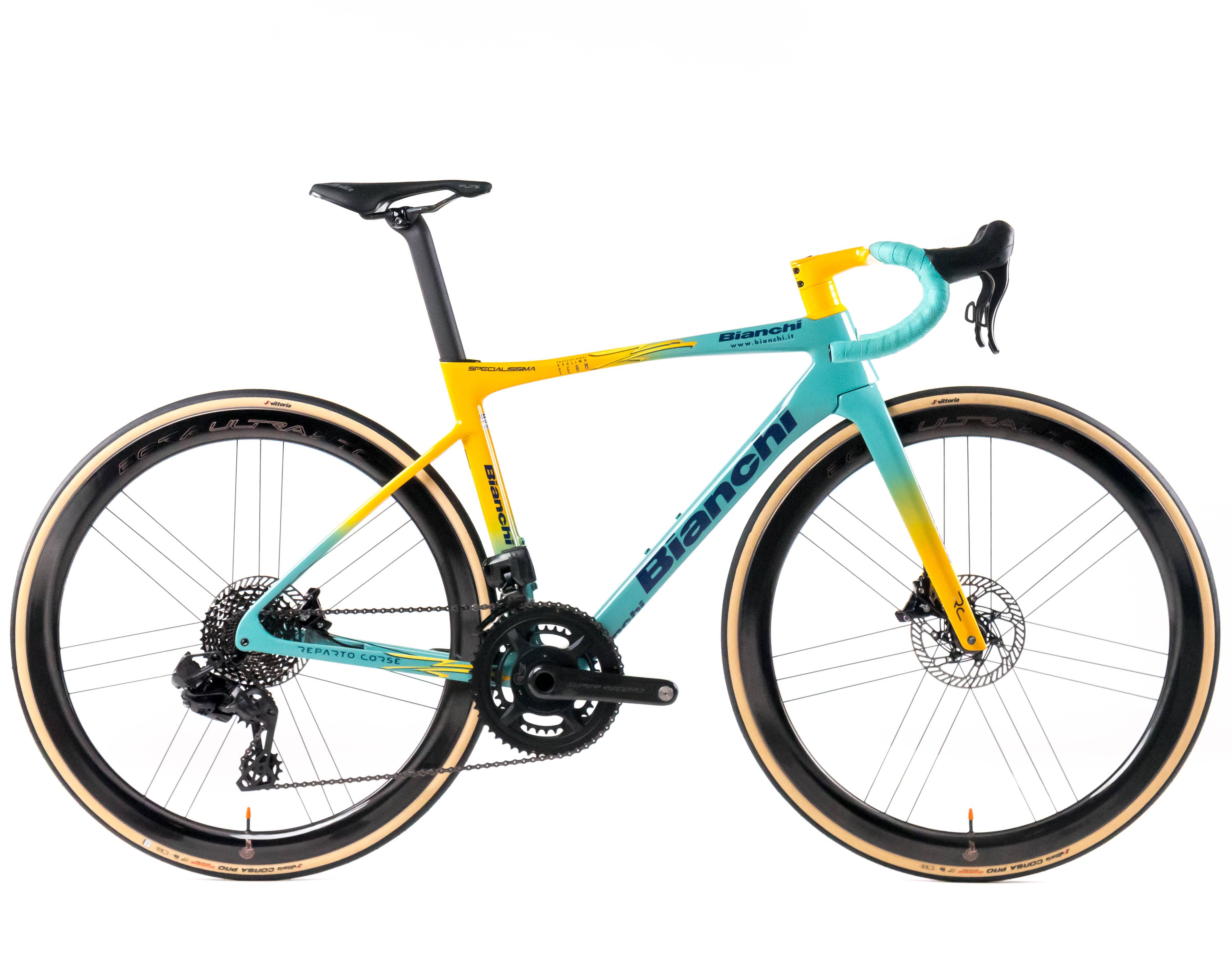Bianchi Specialissima RC Pantani 2026 size 550 Campagnolo Super Record WRL 2x13sp - Bikeroom / 550 / Team Mercatone Uno (550)