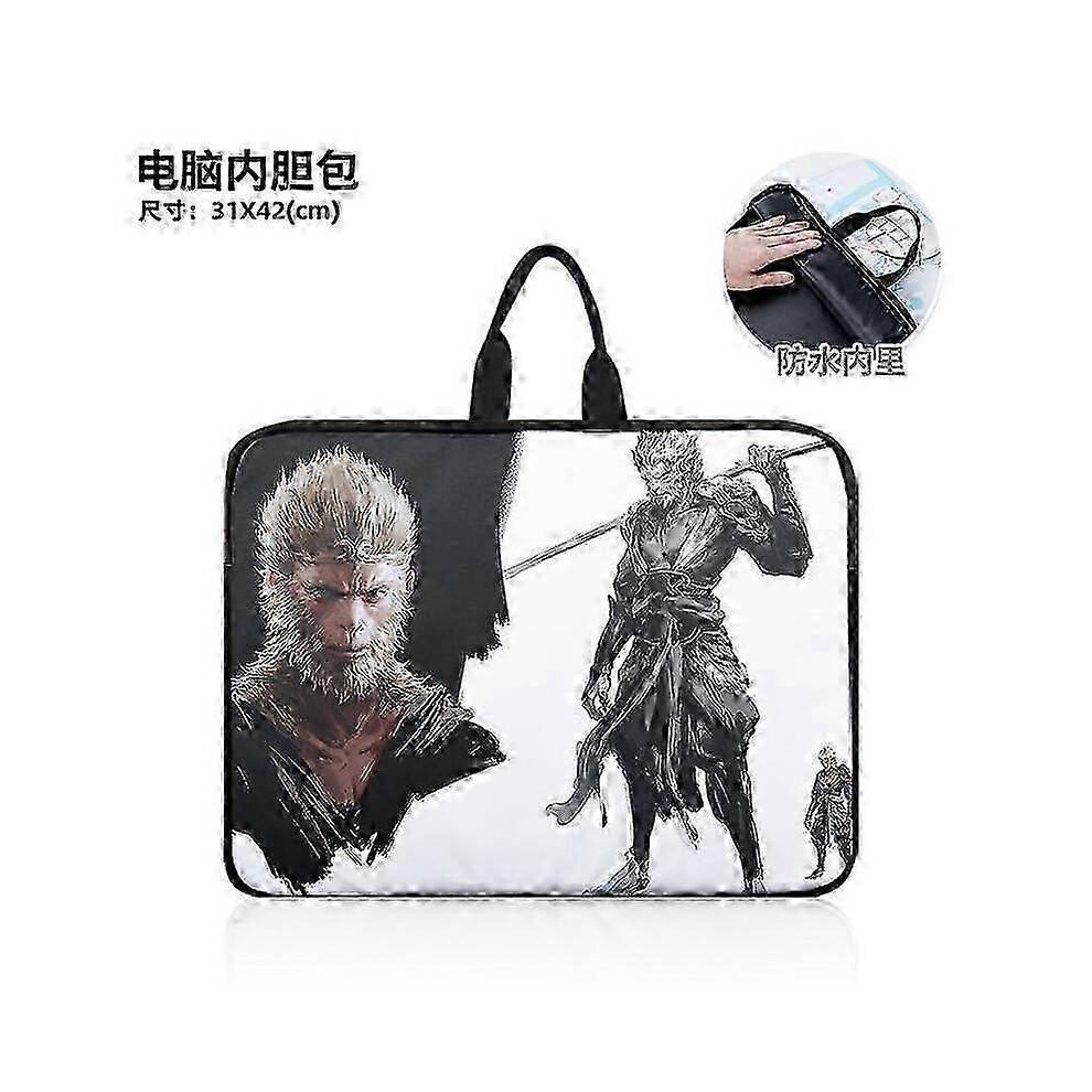 (1) Black Myth Wukong Portable 14-Inch Laptop Bag Dirty-Resistant Anti-Splash Computer Backpack