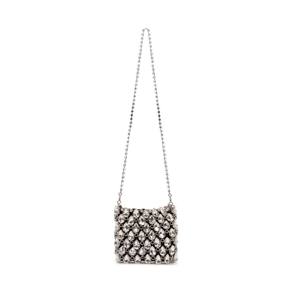 Self Portrait Crystal Chainmail Mini Bag - Tasker - Dame - Grå - ONE SIZE - Uld