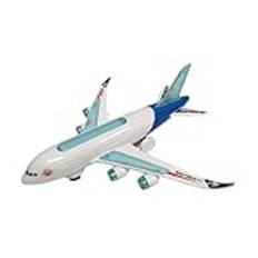 Flygplan Leksak Ljud Och Rörelse Mysterium Bump & Go Flygplan Jumbo Jet Rörelseleksak Kompatibel Airbus 380 Boeing Leksak med Ljus Och Ljud Flygplan Stor Leksak