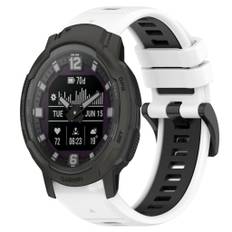 Garmin Instinct Crossover Klockarmband i silikon, 22mm - Vit, svart