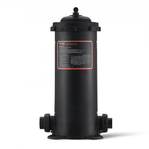 VEVOR Cartridge Pool Filter, 4.6 Sq.m Filter Area Inground Pool Filter, Above Ground Swimming Pool Filtration Filter System with Upgrade Filter &Leak-proof Casing, for Hot Tubs, Spa, Inflatable Pool