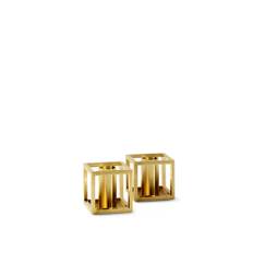 Audo Copenhagen - Kubus Candle Holder, Micro Gold-Plated - Mogens Lassen - Guld