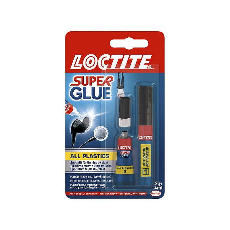 Snabblim Plast Loctite Super Glue