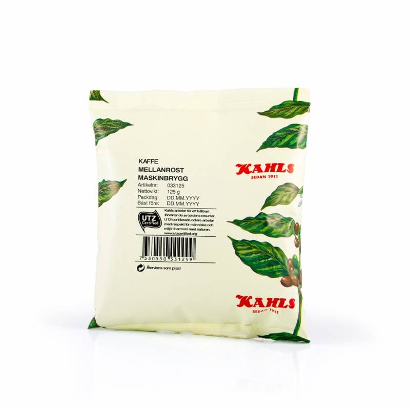 Kaffe Kahls Malt Mellanrost Maskinbrygg RFA SG 0.125kg