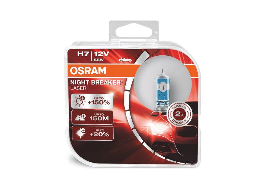 H7 Osram Night Breaker Laser 55W, 12V, 2st