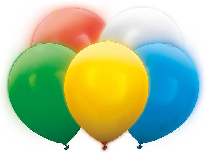 LED Ballon Multifarvet 5x.
