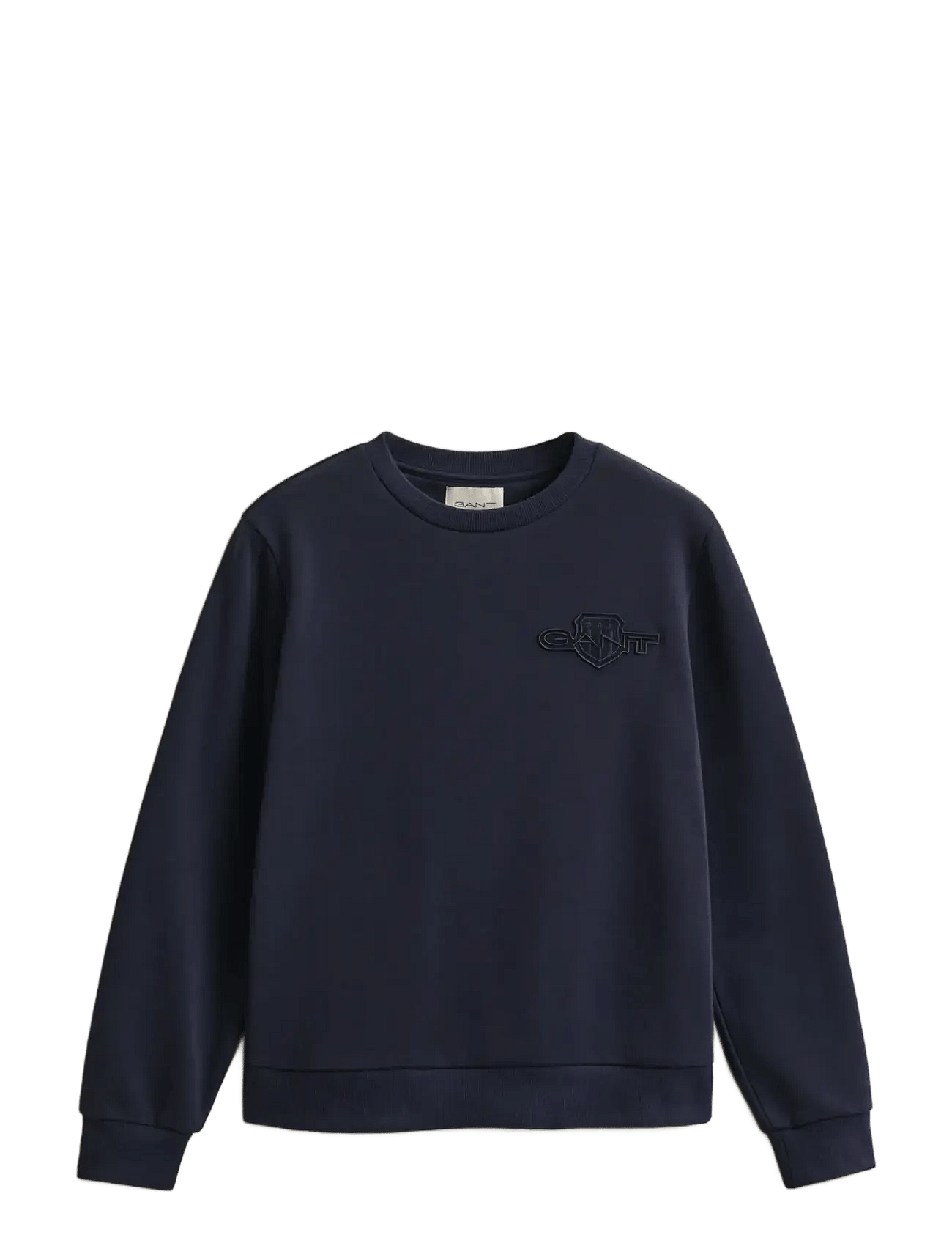 Gant Reg Tonal Shield C-Neck Sweat - Navy - XS