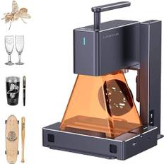 LaserPecker 2 Laser Graviermaschine mit Rotationswalze, 5W Lasergravur Maschine 36000mm/min, 0.05mm Punkt präzis, Handheld Laser Gravur Gerät Laser Engraver Cutter, für Holz Leder Lackiertes Metall
