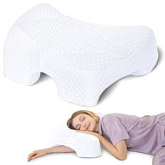 SAHEYER Sidosovkudde med armhål, ergonomisk ortopedisk kudde, minnesskumkudde för hals och axel, flervinkelarmhål nackkudde för många sovpositioner