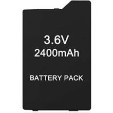 2400 mah 3.6v litiumjon laddningsbart batteripaket utbyte kompatibelt med psp 2000 psp 3000 3.6v batteri psp -s360 - 1st