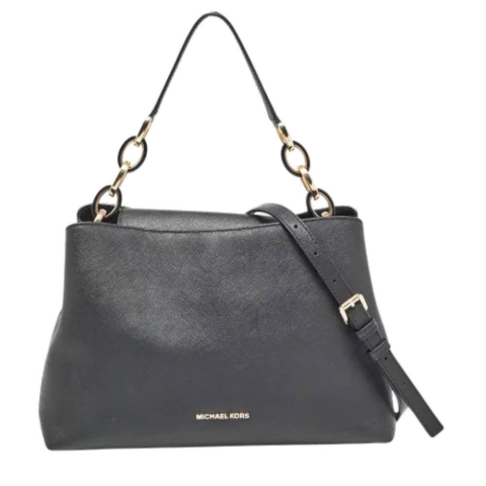 Michael Kors Pre-owned Pre-owned Laeder skuldertasker - Vintage - Dame - Sort - ONE SIZE - Uld