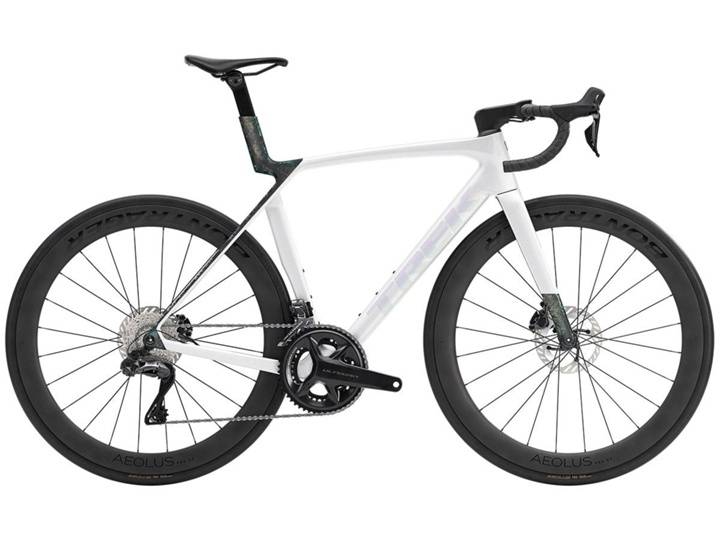 Trek Madone SL 7 Ultegra Di2 Racercykel Gloss Crystal White/Matte Deep Smoke - Ramstorlek XL -