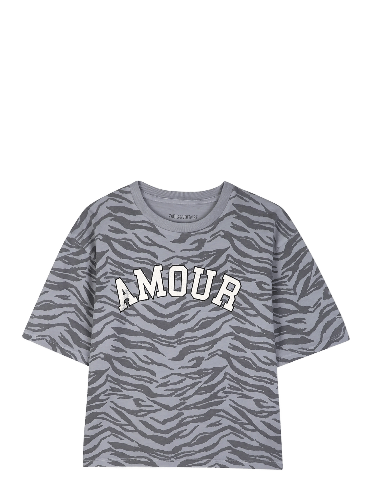 Zadig & Voltaire Kids Short Sleeves Tee-Shirt - Grey - 140