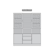 Klim reol 150180 (B150 x H180 x D30 cm, Model J206, Prisgruppe 1)