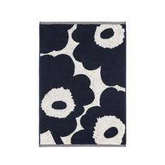 Marimekko - Unikko Handduk Mörkblå 50x70 från Sleepo - Blå (50x70 cm)