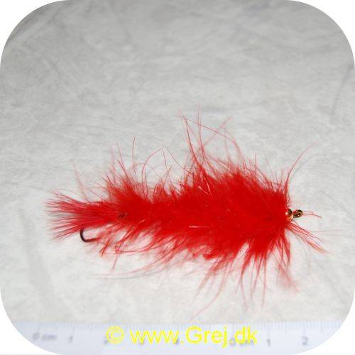 Put and Take Fluer - Marabou Worm - Rød