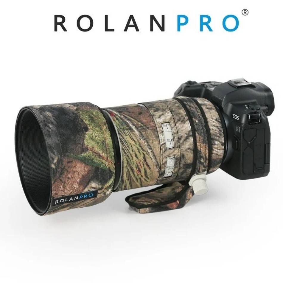 ROLANPRO Waterproof Lens Camouflage Coat For Canon RF 70-200mm F2.8 L IS USM Rain Cover Protective Sleeve Guns Case RF70200