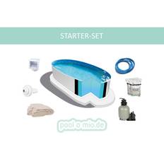 STARTER SET Stahlwandpool Oval Ibiza 320 x 525 x 120 cm