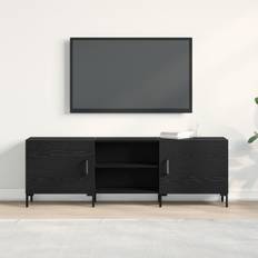 vidaXL TV-bänk Svart Ek 150x30x50 cm Konstruerat trä