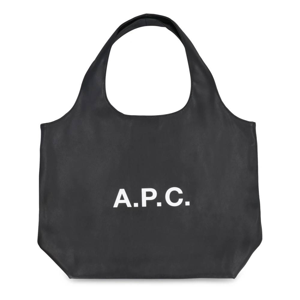 A.P.C. Lille Læder Tote - Tasker - Dame - Sort - ONE SIZE - Læder
