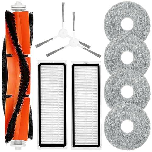 Reservdelar kompatibla med Xiaomi S20 plus S20+ robotdammsugare B108GL delar 1 huvudborste 2 sidoborstar 2 filter 4moppduk