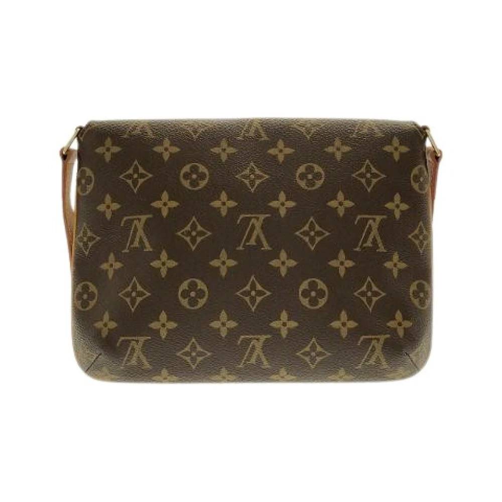 Louis Vuitton Vintage Pre-owned Musette Tango Monogram skuldertaske - Vintage - Dame - Brun - ONE SIZE - Uld