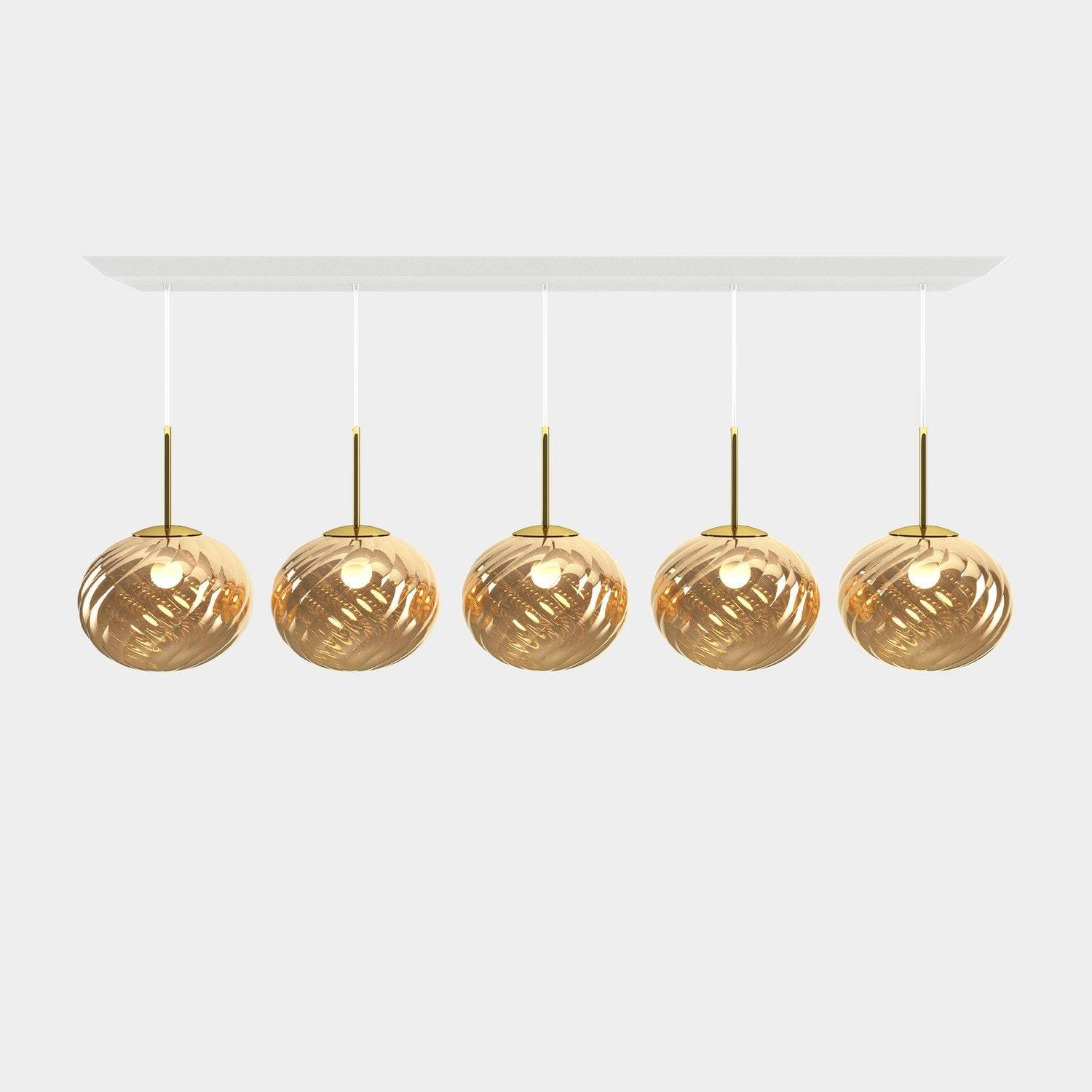 Tom Dixon - Whirl Linear Pendelsystem Gold
