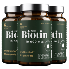 Great Essentials Pure Biotin 10000mcg Ekonomipack 3x90k