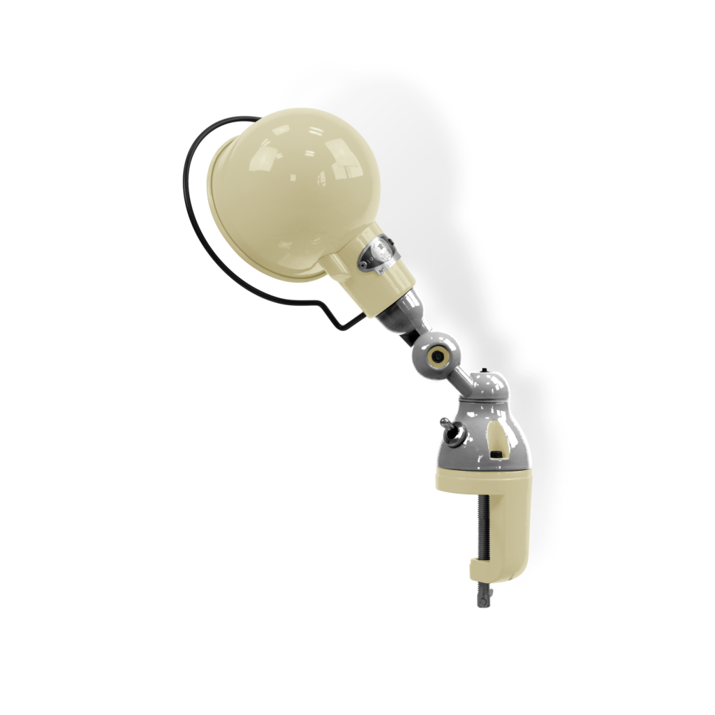 Signal SI302 bordlampe (m/klemme) fra Jieldé - Ivory / Blank/poleret
