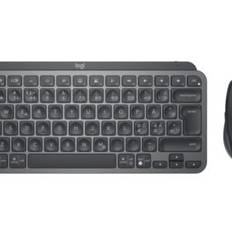 Logitech MX Keys Mini Combo for Business tastatur Mus inkluderet RF trådløs + Bluetooth QWERTY Dansk, Finsk, Norsk, Svensk Grafit