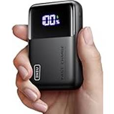 INIU Power bank, 100 W 25 000 mAh powerbank liten men stark telefon och laptop externa mobiltelefonbatterier USB C Input & Output