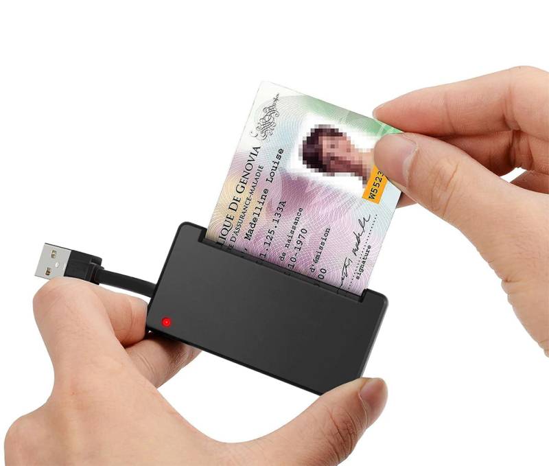 SmartCard og SIM-kortlæser USB Rocketek