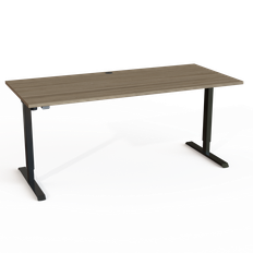 ConSet 501-20 hæve-sænke bord 180x80cm valnød med sort stel