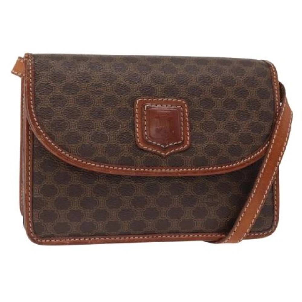 Celine Vintage Pre-owned Plastic Cross Body Taske - Vintage - Dame - Brun - ONE SIZE -