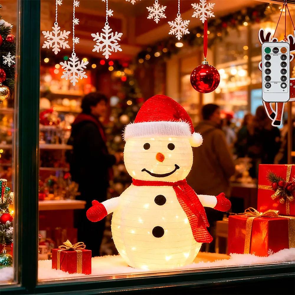 Aigostar Foldable Snowman Warm White 0.7m Ip44 Indoor & Outdoor Dekorativt Lys