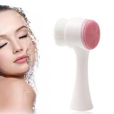 Manual Facial Cleansing Brush Exfoliating Brush for Face Ultra Soft Facial Cleansing Brush Facial blå