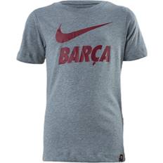 FC Barcelona Tee TR Ground Junior Grey, Unisex, Kläder, T-shirt, Fotboll, Grå, XS (XS)