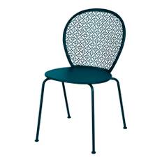 Fermob - Lorette Chair Acapulco Blue 21 - Matstolar utomhus - Frédéric Sofia - Blå - Metall