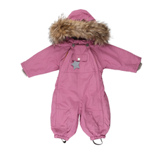 RE-LOVED - MATWISTI flyverdragt pels / 74cm - Huckleberry Plum / 74cm