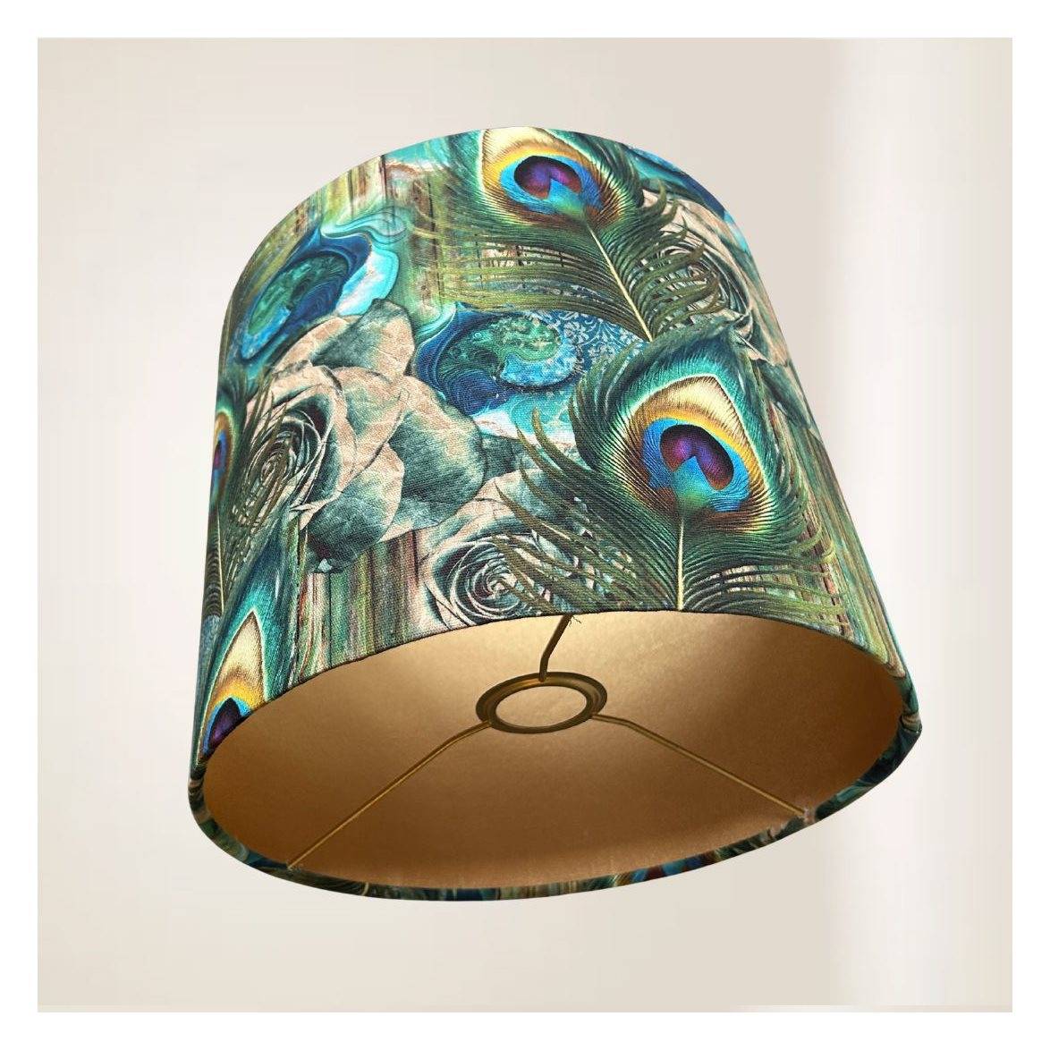 The lampstudio Lampskärm Emerald Plume 30 cm
