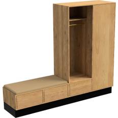 Lysolieret Just Wood Garderobe - Dybde 60 cm